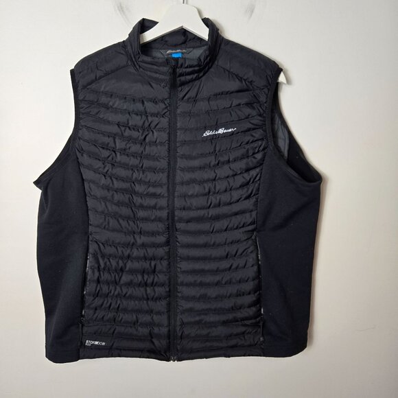 Eddie Bauer Women's Size 2XL StormDow 800 Goose Down Black Puffer Vest - Picture 1 of 11